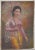 Young Asian Woman Oil on Canvas C.1940s For Sale - Image 10 of 10