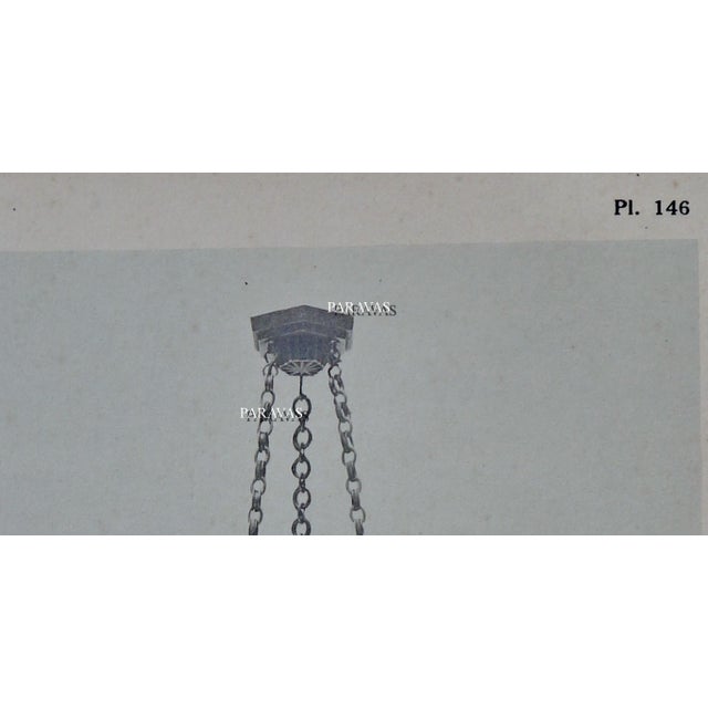 Hettier Vincent & Ejg French Art Deco Pendant Light 1930s For Sale - Image 11 of 11