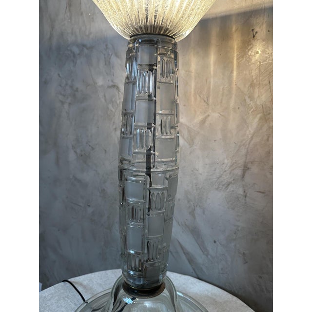 Glass Vintage Table Lamp in Murano Glass, 1950 For Sale - Image 7 of 18