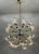 21st Century Nova Satin Brass Clear Balloton Murano Sputnik Chandelier by Fabio LTD For Sale - Image 9 of 9