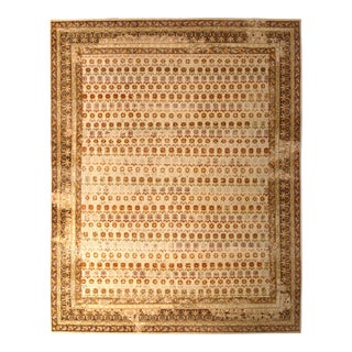 Rug & Kilim’s Daisy Rug in Cream and Orange, 9x12 For Sale