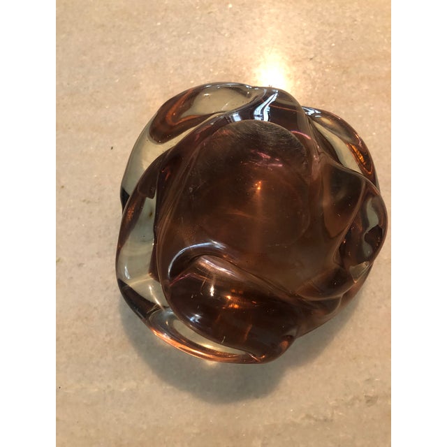 Vintage Mid Century Murano Gold Bowl For Sale - Image 9 of 11