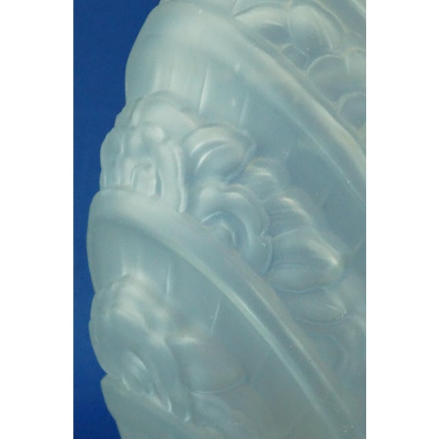 20th Century Art Nouveau Glass Vase Decorated with Bas-Relief from Muller Frères, Lunéville, France, 1900s For Sale - Image 11 of 18