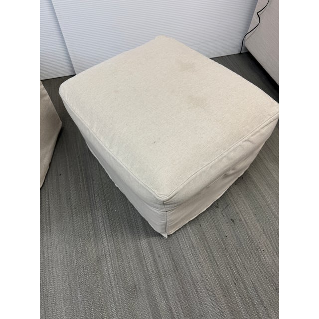 Early 21st Century Rowe Furniture Lilah Swivel Rocker + Ottoman, Set For Sale - Image 5 of 12