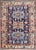 Navy Blue Antique Zabihi Collection Persian Heriz Small Rug - 3'2" x 4'2" For Sale - Image 8 of 10