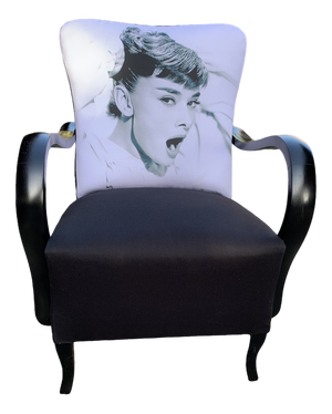 Art Deco Audrey Hepburn Armchair, 1920s