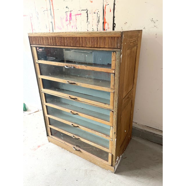Rustic Vintage Rustic Tool Cabinet With 7 Drawers For Sale - Image 3 of 11