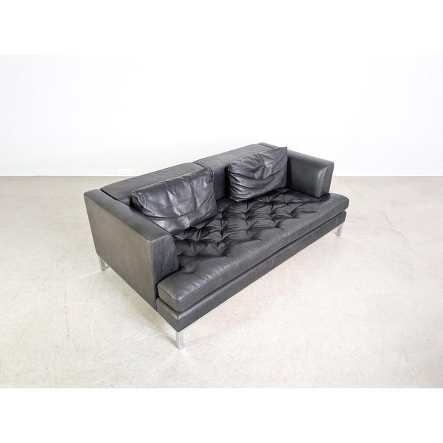 Black DS-0040 2-Seater Sofa in Black Leather from de Sede For Sale - Image 8 of 15