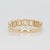 Metal 1Ct Lab Diamond Band Ring in Solid 14k Gold | Elegant Wedding Band, Size 6.75 For Sale - Image 7 of 8