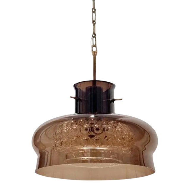 Mid-Century Scandinavian Glass Ceiling Light/Pendant Neptune Model by Carl Fagerlund for Orrefors, 1960s For Sale