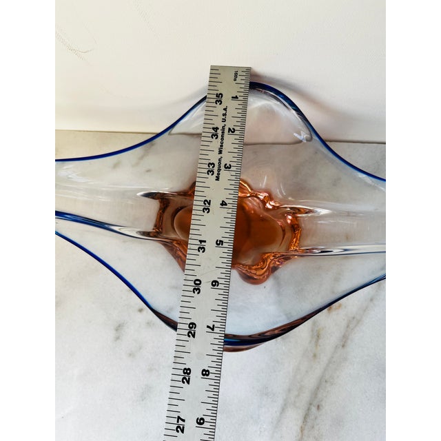 Vintage Art Glass Bowl Designed by Josef Hospodka For Sale - Image 11 of 17