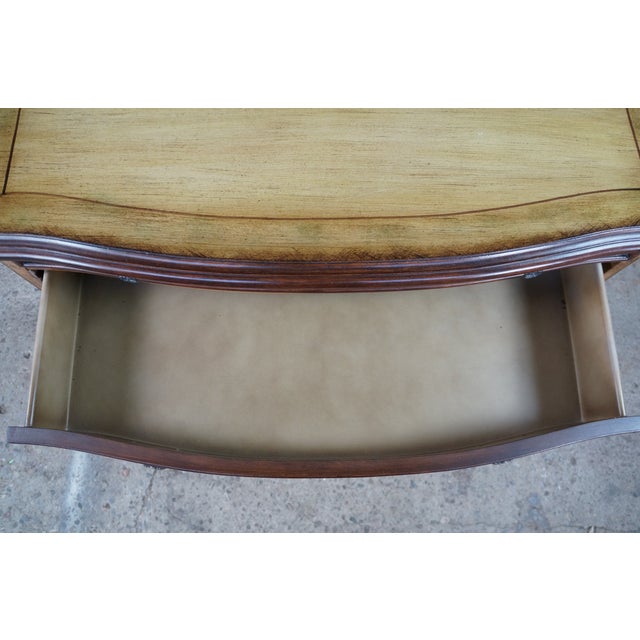 Late 20th Century Italian French Provincial Style Floral Bombe Commode Dresser Bachelors Chest For Sale - Image 14 of 18