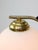 Metal Mid-Century Modern Italian Brass and Opaline Chandelier, 1960 For Sale - Image 7 of 18