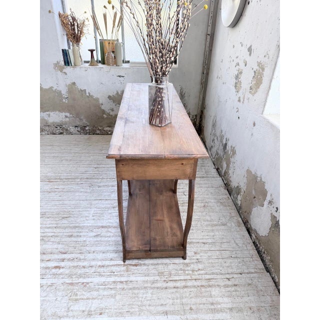 Pine Drapers Console Table, 1950s For Sale - Image 13 of 18
