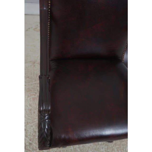 Sam Moore Rolling Leather Desk Chair For Sale In Philadelphia - Image 6 of 18