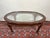 Traditional 1960s Oval Glass Topped Coffee Table For Sale - Image 3 of 6