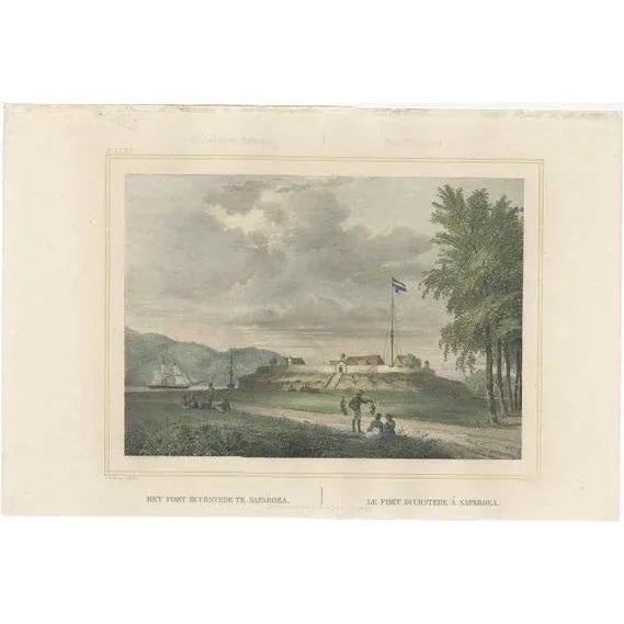View of Fort Duurstede on Saparua, 1844, Paper For Sale - Image 6 of 6