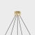 Large Daniel Becker 'Emily 5' Chandelier in Brass & Black Frame for Moss Objects For Sale In Los Angeles - Image 6 of 13
