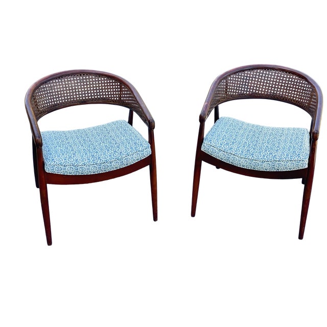 Wood Vintage James Mont Side Chairs - Pair For Sale - Image 7 of 7