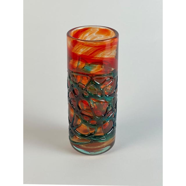 Vintage Art Glass Vase from Mdina, 1980s For Sale - Image 3 of 10