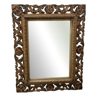 Napoleon III Style Carved Wooden Mirror, 20th Century For Sale