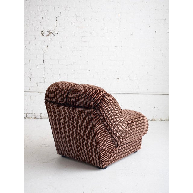 Space Age Italian ‘Petal’ Form Lounge Chair in Velvet For Sale - Image 4 of 12