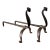 Wrought Iron Andirons For Sale