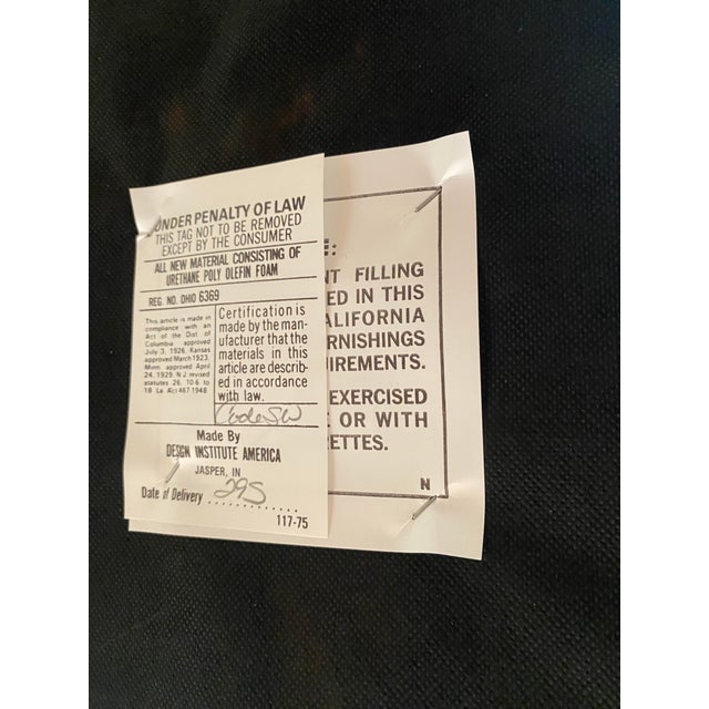 1980s Design Institute America Steel and Leather Bench For Sale - Image 12 of 12