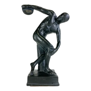 Handsome Mid-Century Vintage Greco Roman Male Figurative Sculpture