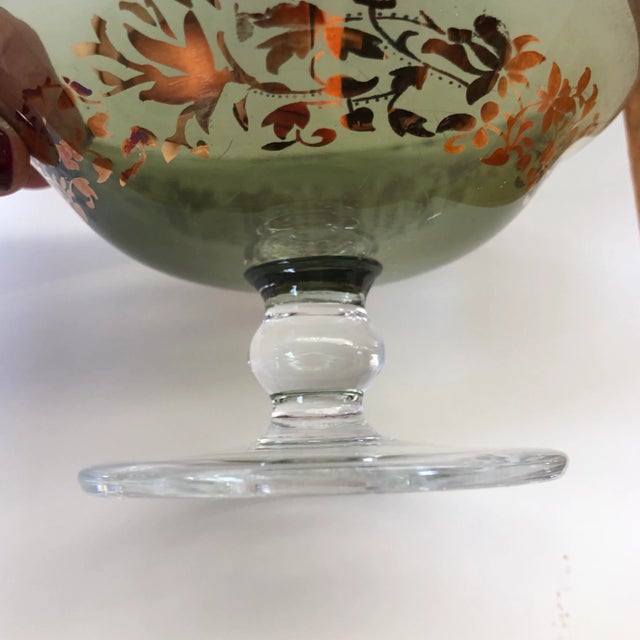 1990s Vintage Pedestal Candy Dish For Sale - Image 5 of 9