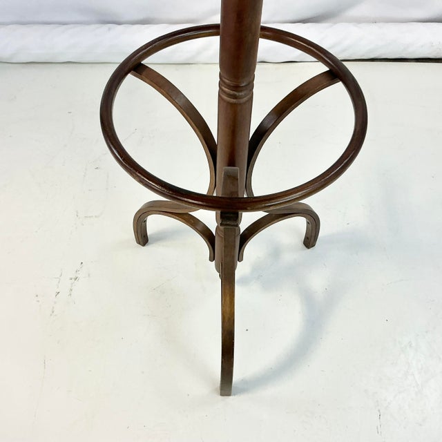 Brown Mid 20th Century Boho Chic Victorian Thonet Style Bentwood Umbrella, Coat & Hat Rack Tree Stand. For Sale - Image 8 of 9