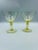 Glass Mid 20th Century Fostoria "Fairfax" Pattern in June Topaz Color Cocktail/Wine Glasses- a Pair For Sale - Image 7 of 11