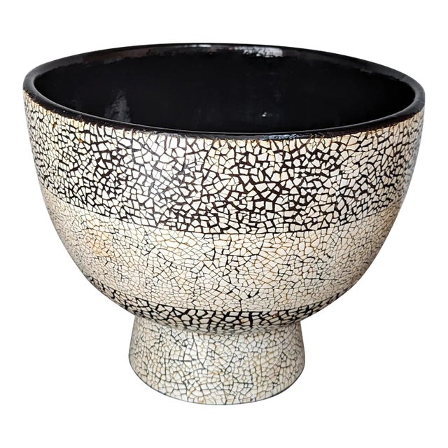 Lacquered Eggshell Bowl - 1990's Vintage For Sale