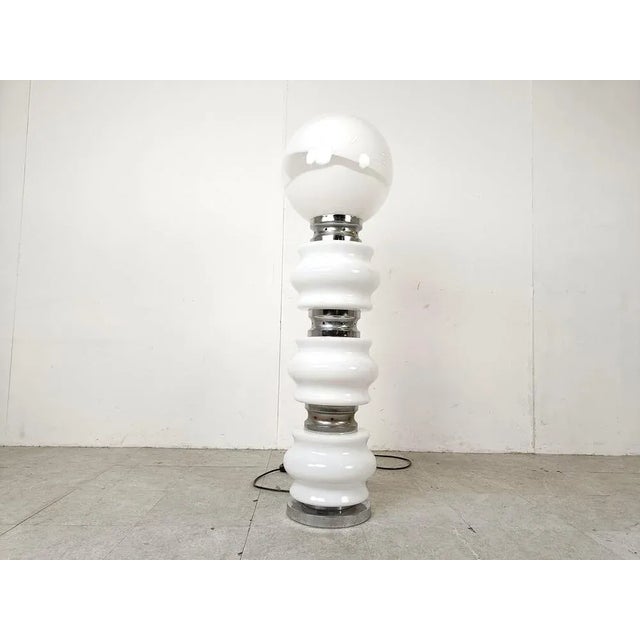 Glass Vintage Floor Lamp from Mazzega, 1960s For Sale - Image 7 of 12