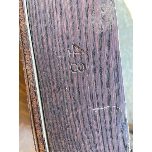Antique Oak Arts and Crafts Mission Library Table Wirh Twisted Legs Needs Restoration For Sale - Image 13 of 18