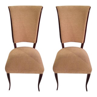 French Art Deco Side Chairs - a Pair For Sale