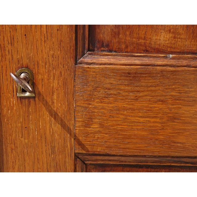 Brown Large Parisian Oak Wardrobe For Sale - Image 8 of 18