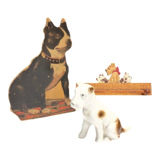 Vintage Dog Terriers Set/3 For Sale