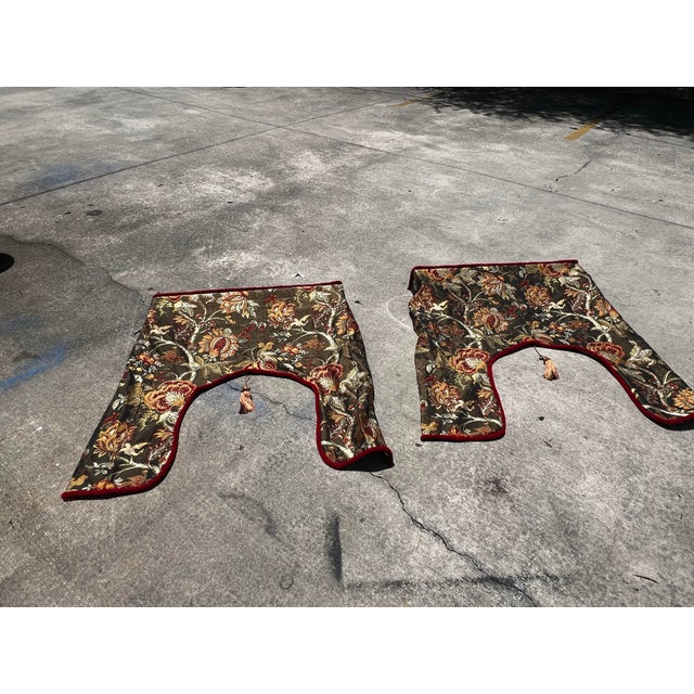 Vintage Pair of Cornice Hand Made Curtain Window Panels For Sale - Image 12 of 12