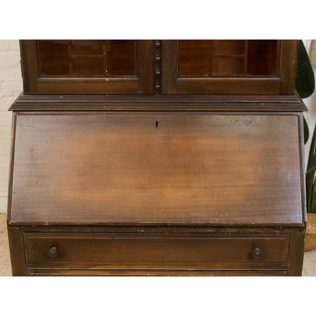 Auburn Antique Victorian Secretary, Hutch For Sale - Image 8 of 12