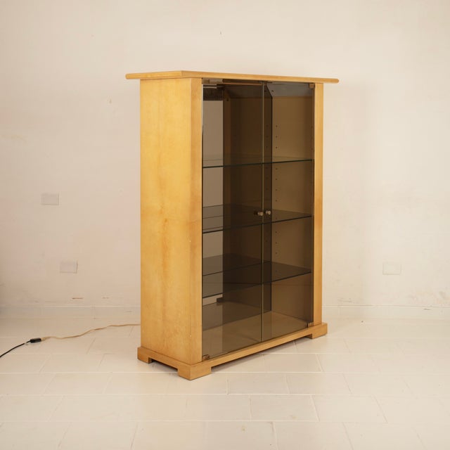 Majestic Aldo Tura bar cabinet, an extraordinary testament to his most mature and recognizable research, in which...