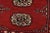 Bokhara Rug 4'1'' X 6'3'' Red Wool Tribal Hand-Knotted Oriental Carpet For Sale - Image 9 of 12