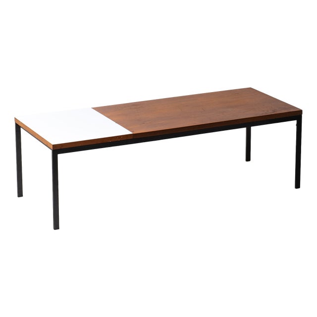 Modernist Minimalist Two-Color Coffee Table, 1960s For Sale