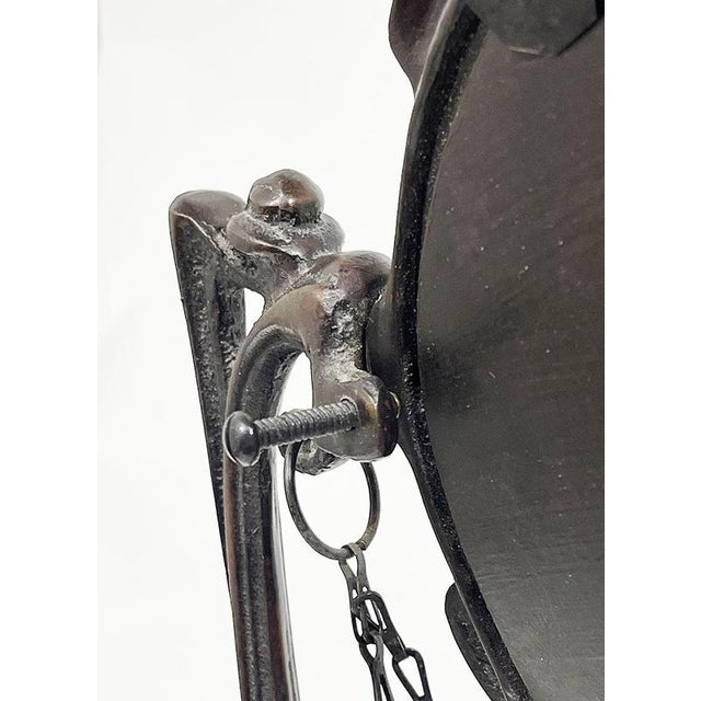 Art Nouveau Demoiselle À La Balancelle Tabletop Vanity Mirror by Erté, Paris, 1907 For Sale - Image 5 of 12