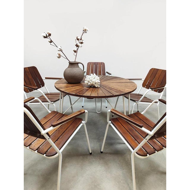 1960s Vintage Danish Stacking Garden Set, 1960s, Set of 6 For Sale - Image 5 of 7