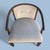 Pair of Vintage Curved Wood and Upholstered Barrel Armchairs For Sale - Image 11 of 14