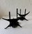 Brutalist David Palombo, Modernist Brutalist Hand Forged Iron Bookends Sculpture Israeli David Palombo For Sale - Image 3 of 12