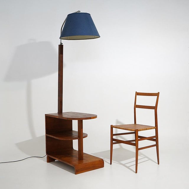 Floor Lamp with Burl Table, 1930s For Sale - Image 16 of 17