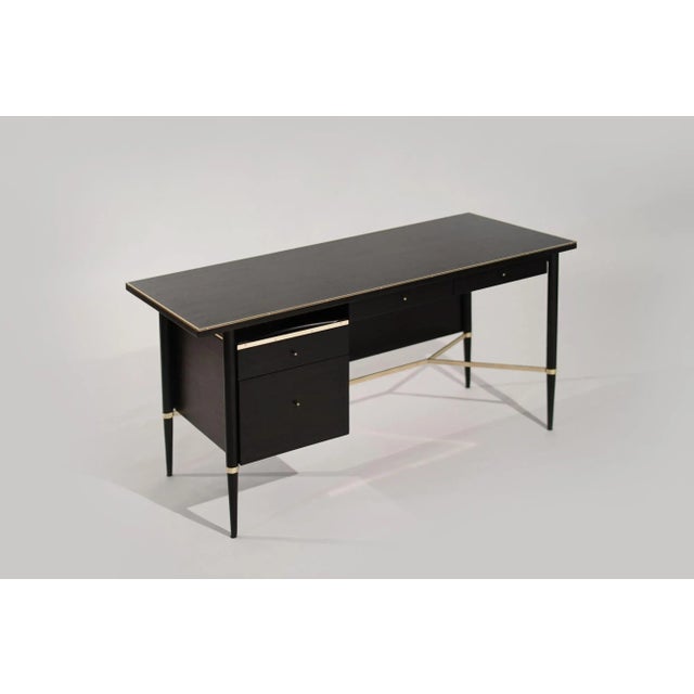 Ebonized Mahogany Desk by Paul McCobb, Connoisseur Collection, C. 1950s For Sale - Image 4 of 12