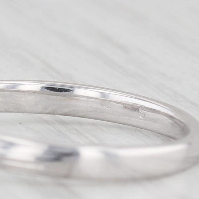 0.47ct Princess Diamond Solitaire Engagement Ring 18k White Gold Size 6.75 For Sale In Greensboro - Image 6 of 8